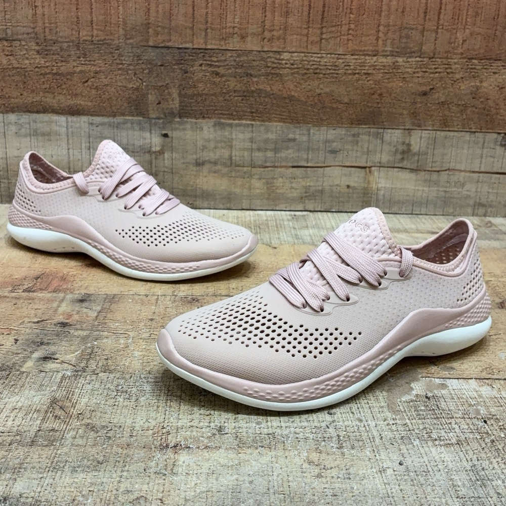 Crocs LiteRide 360 Pacer Shoes Womens Size 9 Pink Comfort Sneaker 206705-6VW